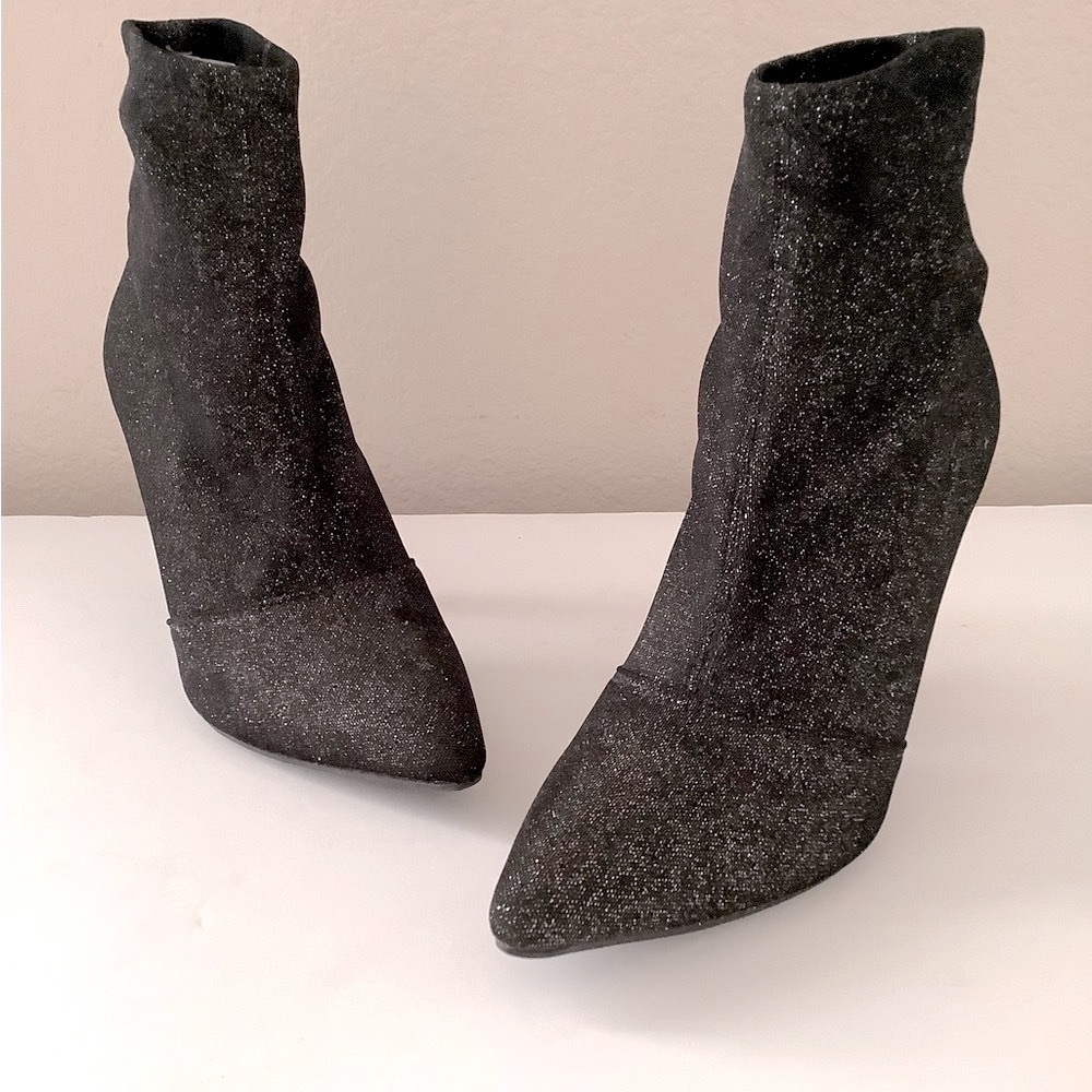 High Heels Sparkly Sock  Boot for Women